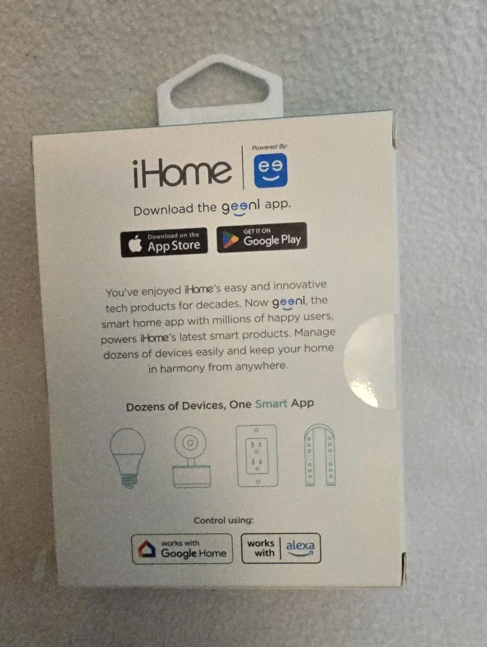 iHome Flow Smart Plug Wi‑Fi Indoor Smart Plug - White (2 Pack)